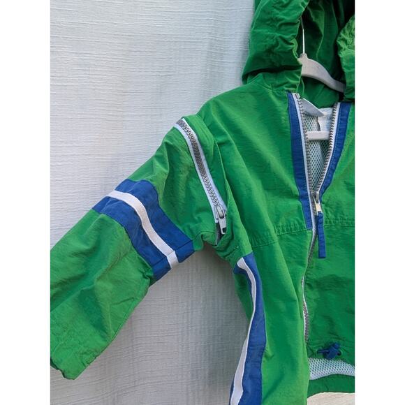 Hartstrings Vintage Baby Boys Full Zip Hooded Jacket 24M Removable Sleeves 90s - Picture 3 of 5